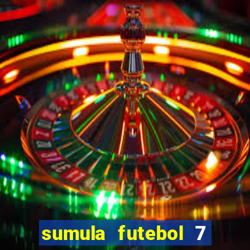 sumula futebol 7 society excel